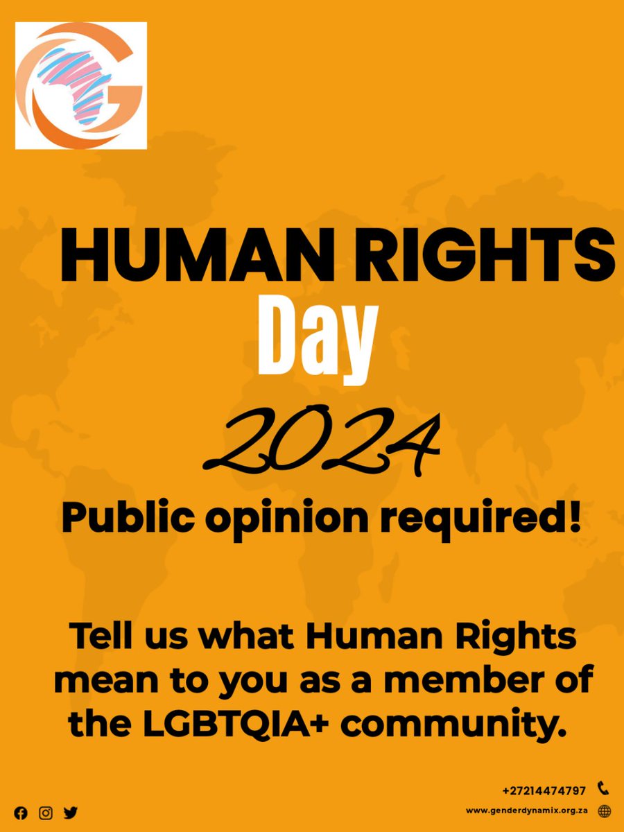 In commemoration of Human rights day, we would like to get your view on what humanrights day realy means to the LGBTQIA+ community.