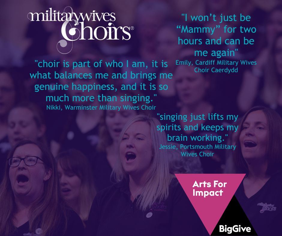 We offer ongoing support, valuing time for ourselves and enjoying our time with each other. Empowering each other through music and the positive emotions that come from singing together. Donate now to double your impact - bit.ly/MWChoirs @BigGive #ArtsForImpact