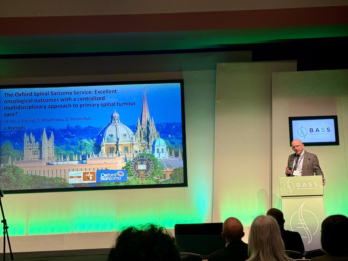 Oxford_RN's tweet photo. @OxSpineSarcoma  share their 15yr results of oncological outcomes with a centralised multidisciplinary approach to primary spinal tumour care?  @BASSspine #SpinalSarcomaCare #Awareness #results #BASS2024 https://t.co/FNlqxIq55O
