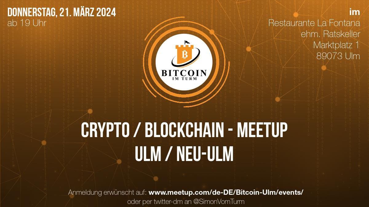 Schaut vorbei. Es gibt viele spannende Gespräche rund um das Thema #Bitcoin.  Wir freuen uns auf euch.