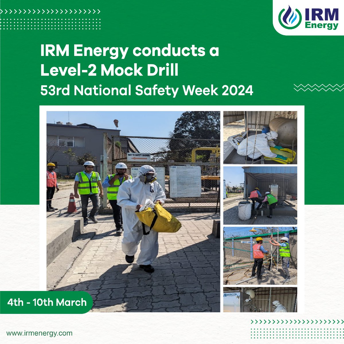 IRMenergy's tweet photo. The employees pledged collective responsibility for creating a safer environment and conducted a mock drill, cleanliness drive, and tree plantation activity, contributing to environmental sustainability and community beautification efforts. https://t.co/SCbYkmAaKQ