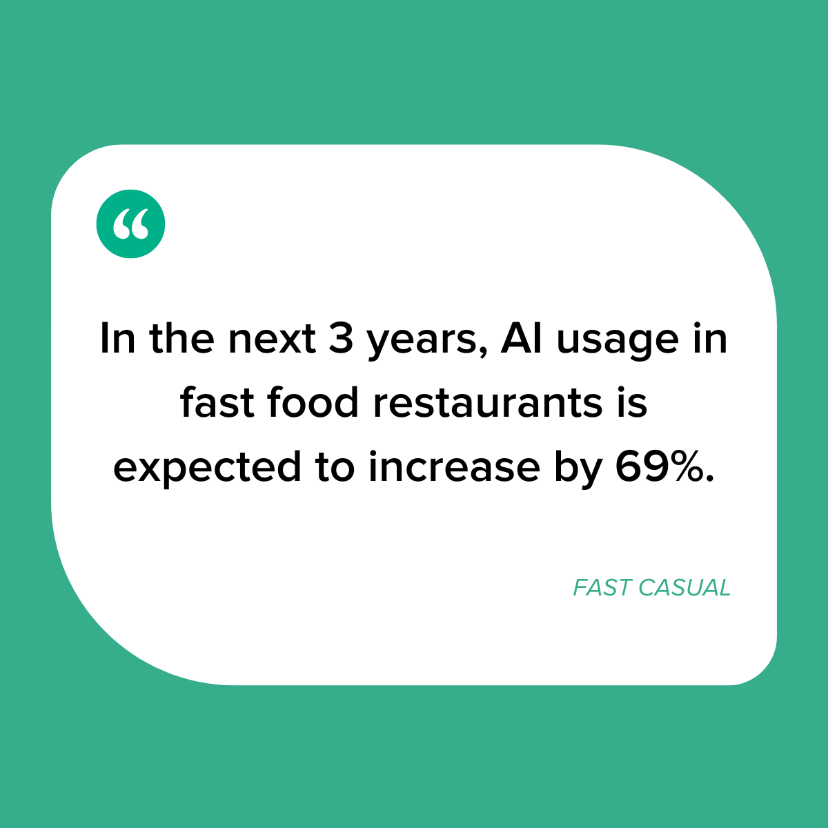The inevitable is coming. 

Here's how 14 fast casual executives foresee AI and robotics will change the game in 2024. hubs.ly/Q02q7Prg0