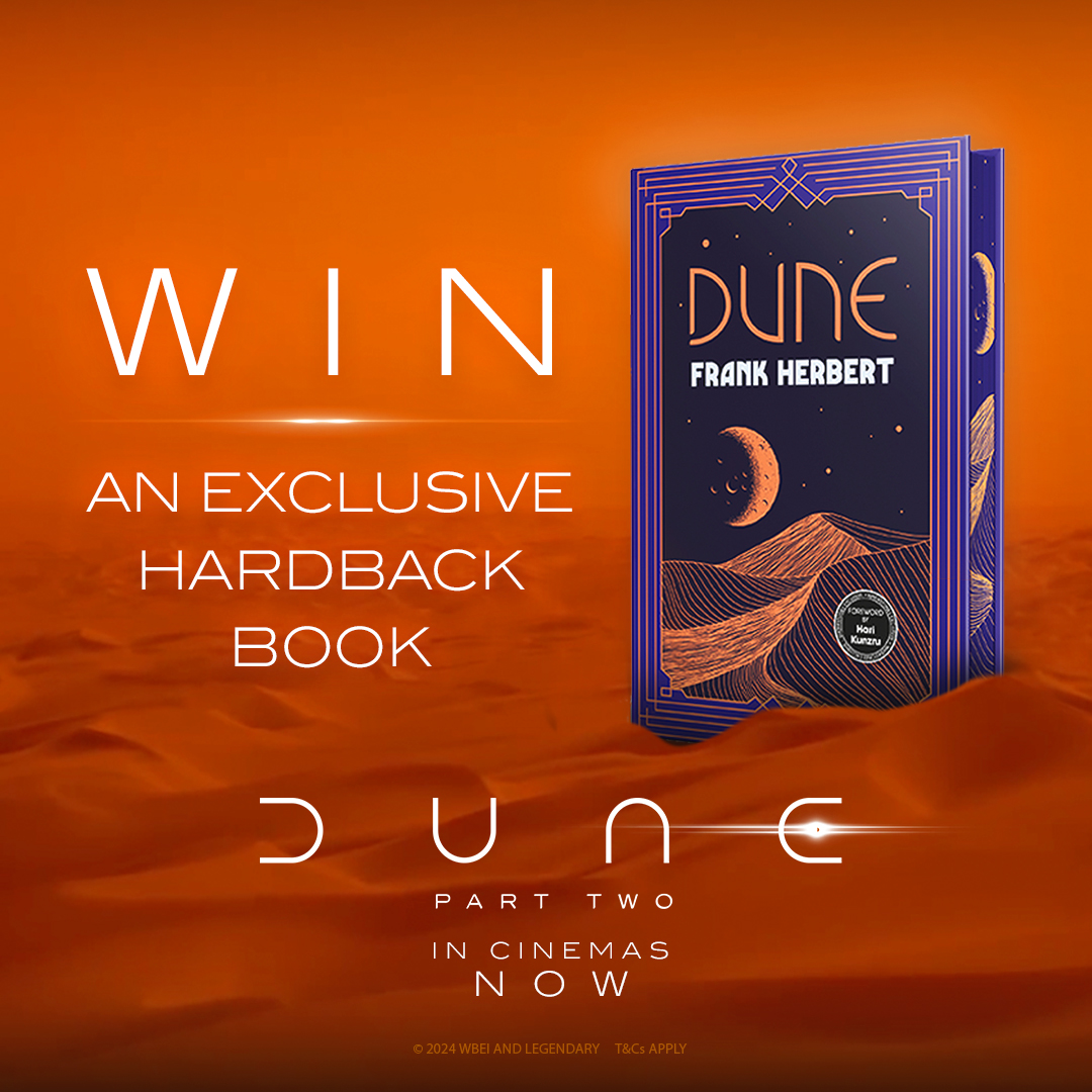 To celebrate the release of #DunePartTwo being in cinemas, we're giving you the chance to #WIN a Waterstones exclusive copy of #Dune. To enter, simply follow us on X & repost! UK residents only. 18+ to enter. Closes April 18 at 12pm. T&Cs: bit.ly/3Pu3DxY