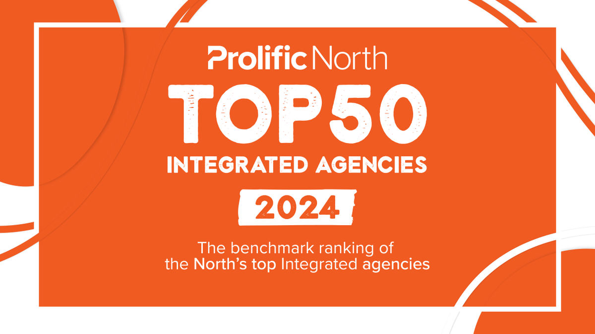 We are so excited to share that we have been named in the @ProlificNorth Top 50 Integrated Agencies List for 2024! 🌟🎉 As a benchmark ranking for the North of England's top performing agencies, it's fantastic to see us listed off the back of a record breaking year! 🥂