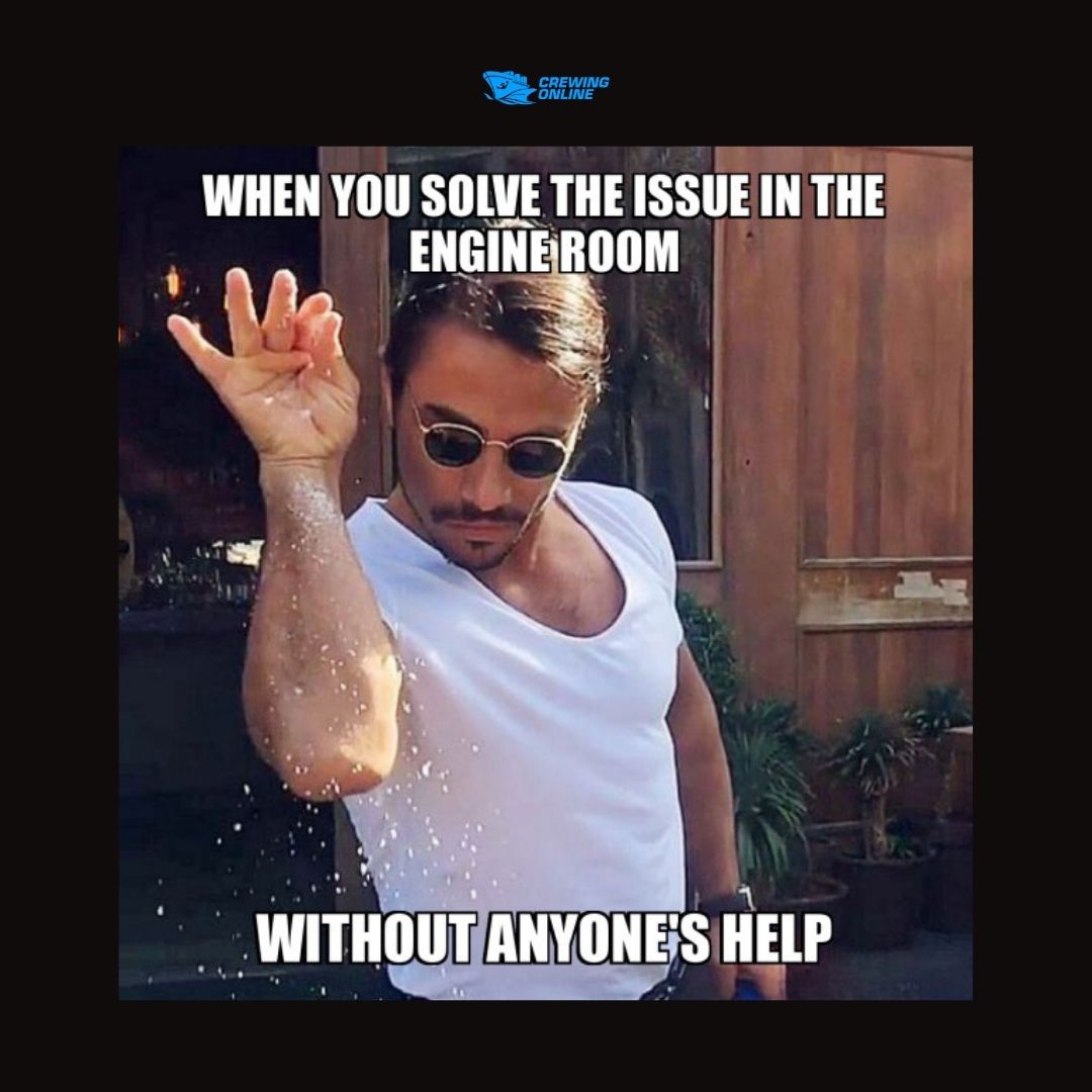 TheCrewingONL's tweet photo. If you're an engineer, you'd know how fulfilling this. 😎

Download our app today.

iOS: https://t.co/1iByJzKePN
Android: https://t.co/ygu6gjYQFs

#crewingonline #seafarer #seafarermemes #maritimememes #funnymemes #memes #seafarerslife  #seaman #seamanlife #maritime  #shiplife https://t.co/hF5UsycxEO