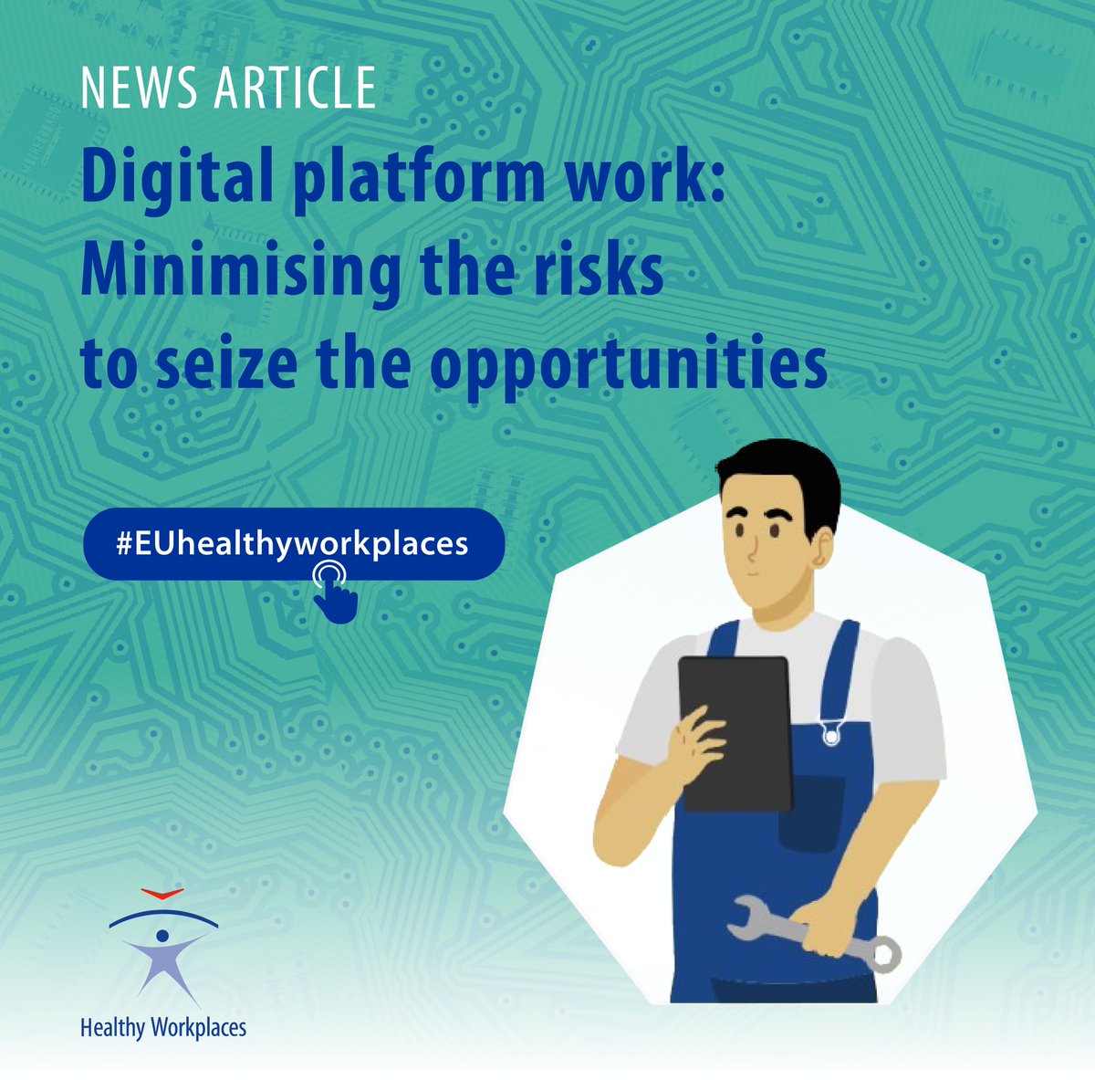 📰 Our latest article focuses on #digital platform work: 💻 Its risks and opportunities 💡 The #OSH challenges for platform workers 🤖 The #EUhealthyworkplaces campaign 🔗healthy-workplaces.osha.europa.eu/en/media-centr…