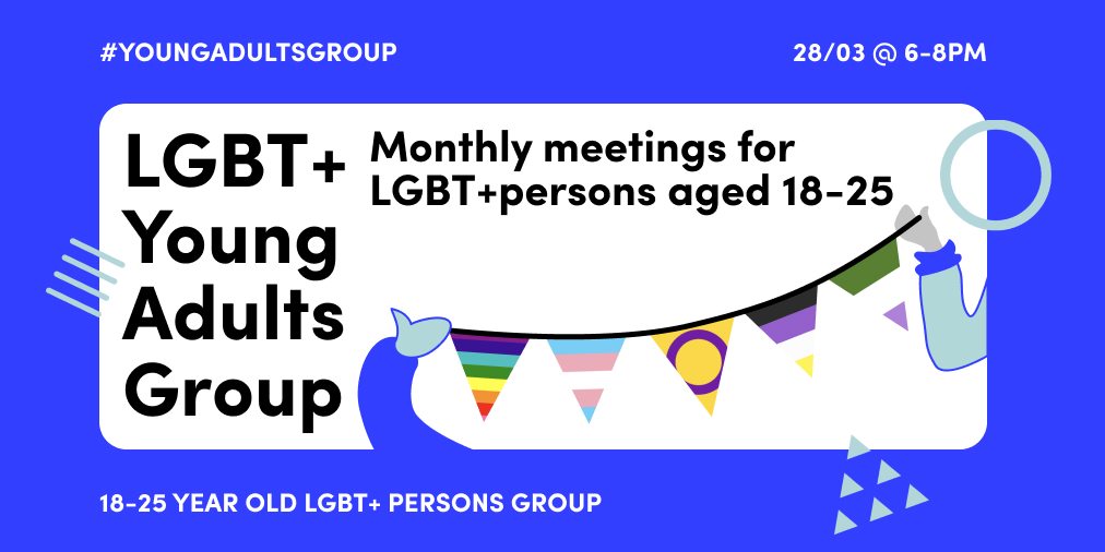 A reminder to sign up for our 18-25 year olds Young Adults Group if you haven’t yet! You can register for free for next week’s and upcoming meetings here: outsavvy.com/event/16048/lg… , we meet on the last Thurs of every month!