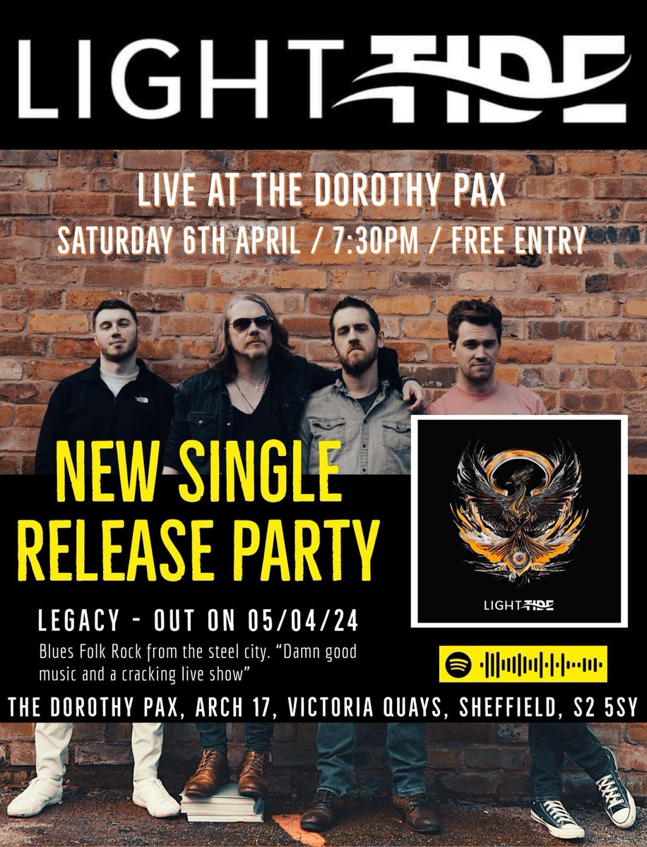 We will performing at The Dorothy Pax, Sat Apr 6th to celebrate the launch of our latest single Legacy! We're looking forward to seeing you all there from 7:30PM 🤘 #band #livemusic #independantartist #thedorothypax