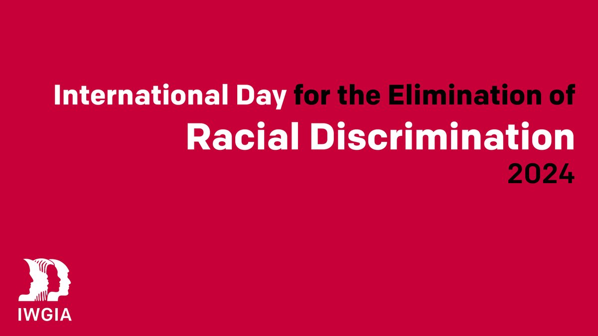 📢 On the International Day for the Elimination of Racial Discrimination, IWGIA supports #IndigenousPeoples who daily face #racism. They are at the forefront of intersectional discrimination and #structuralracism in all parts of the world. 👉 Learn more: bit.ly/3TGQ14Q