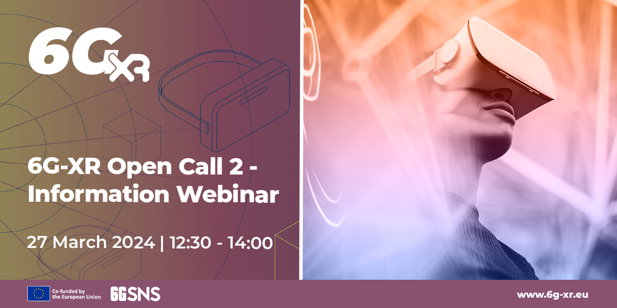 Attention, #SNSJU Stream B projects! The @6GXR_eu 2nd Open Call info webinar will take place on March 27, at 12:30 CET. Join us to learn about the scope of the OC and the targeted topics. More info👇 6g-xr.eu/event/6g-xr-op… We look forward to answering your questions!