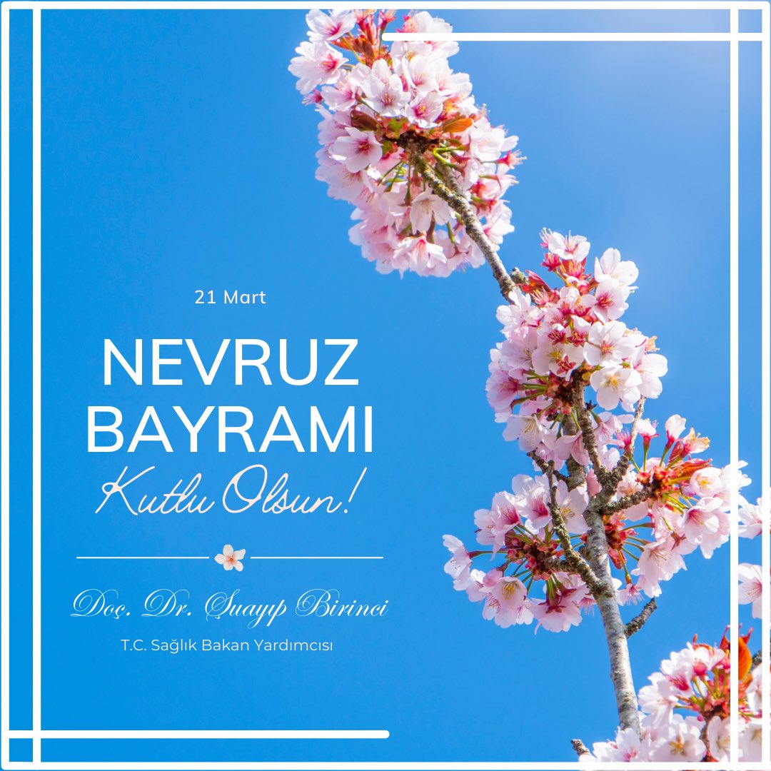 #Nevruz 🌾toprağın uyanışının, 🍃baharın coşkusunun, 🌸umudun yeşerdiği baharın müjdecisi, birlik, barış ve hoşgörünün bayramıdır. #NevruzBayramı’nın ülkemiz, milletimiz ve tüm dünya için huzur ve mutluluğa vesile olmasını diliyorum.