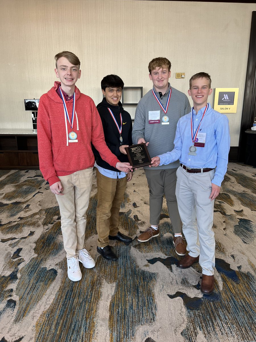 So proud of our students who made Douglass look good at our state #kentuckytsa conference. We brought home a 2nd in Solar Sprint and 3rd in Future Technology Teacher. @FDHSacademies