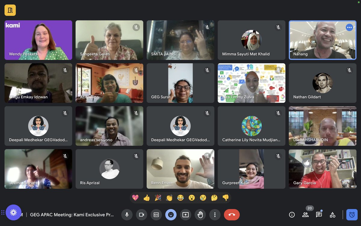 Huge shoutout to @wendypeskett and @RennEnver for introducing us to @Kamiapp during the #GEGAPAC March meeting! It was an amazing hour - so impressed! #Kami #edtech #learningtools Thank you 🥰