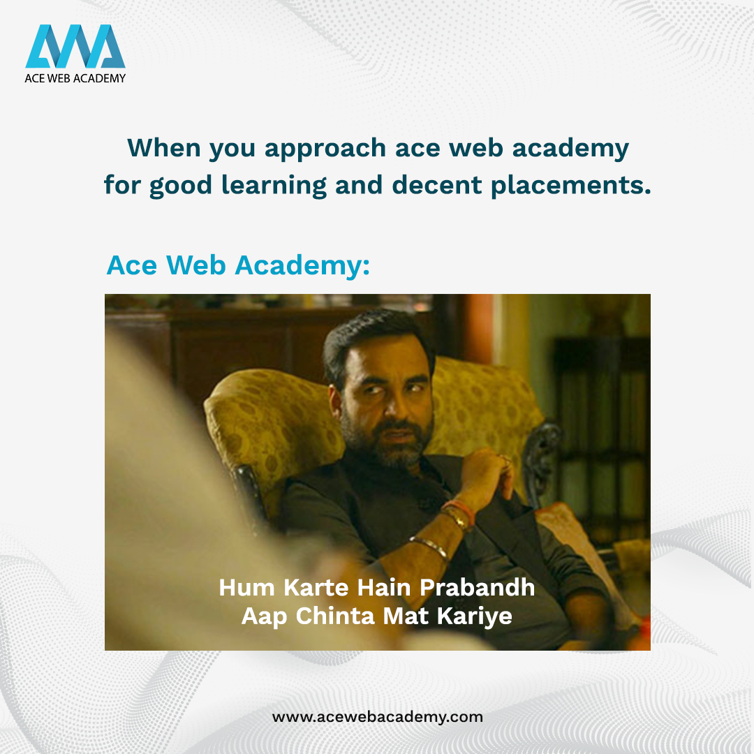 Acewebacademy's tweet image. 🎓 Ace Web Academy - Your Path to Success! 🚀

Experience top-notch learning and secure placements with Ace Web Academy! 💼 Our commitment to excellence ensures that you receive quality education and ample opportunities for career growth.