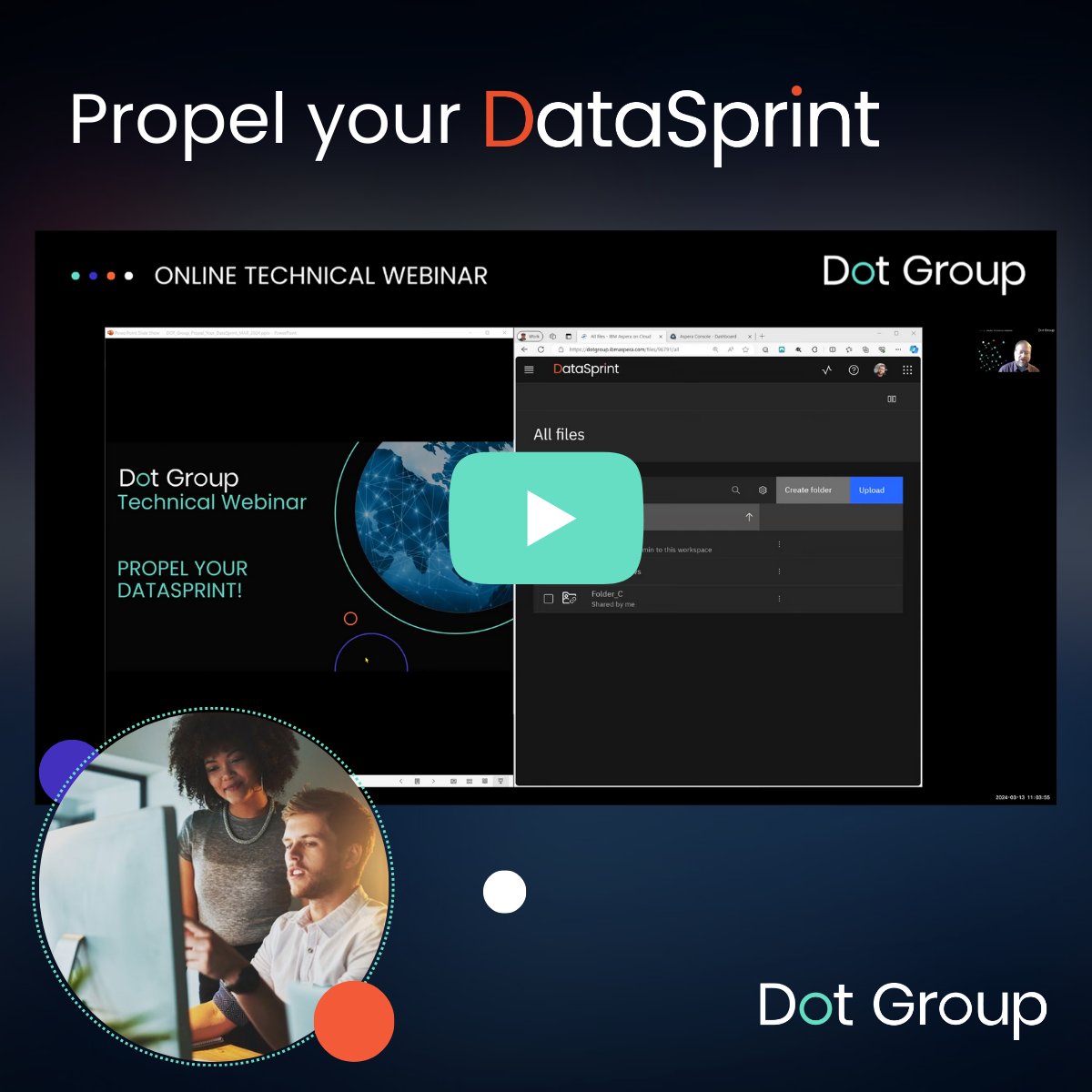We recently hosted a webinar exploring #DataSprint, our #filetransfer solution powered by IBM Aspera technology. If you didn’t catch it live or just want a recap on how to get the most out of your subscription, you can request a copy of the recording at: bit.ly/4a6VVlt