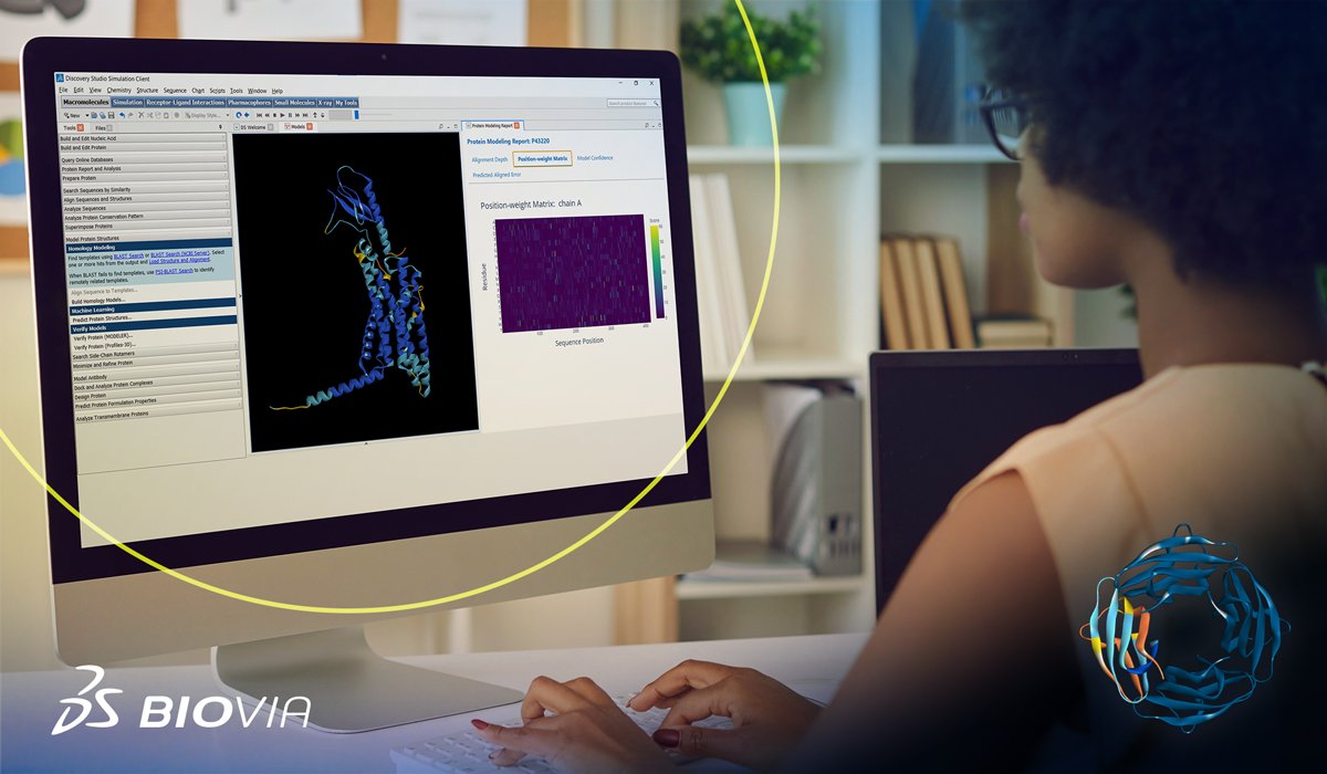 We now offer @GoogleDeepMind’s AlphaFold2 (for multimer structure prediction) and @open_fold (for monomer structure prediction) AI models out-of-the-box, as part of the BIOVIA Discovery Studio Simulation service on Clou. Learn more: go.3ds.com/xnX. #3DEXPERIENCE