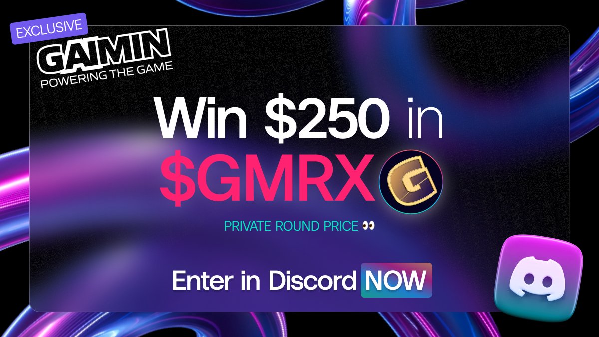 bionicdao_'s tweet photo. We think @GaiminIo is set to skyrocket; it could be more than 10x from its initial Launchpad offerings.

We're giving away $250 in $GMRX, but at an exclusive PRIVATE ROUND PRICE.

Dive in for the details below 👇 and join our campaign in Discord.

🔗 https://t.co/2EBA9RhczD https://t.co/zFd7RWDsZp