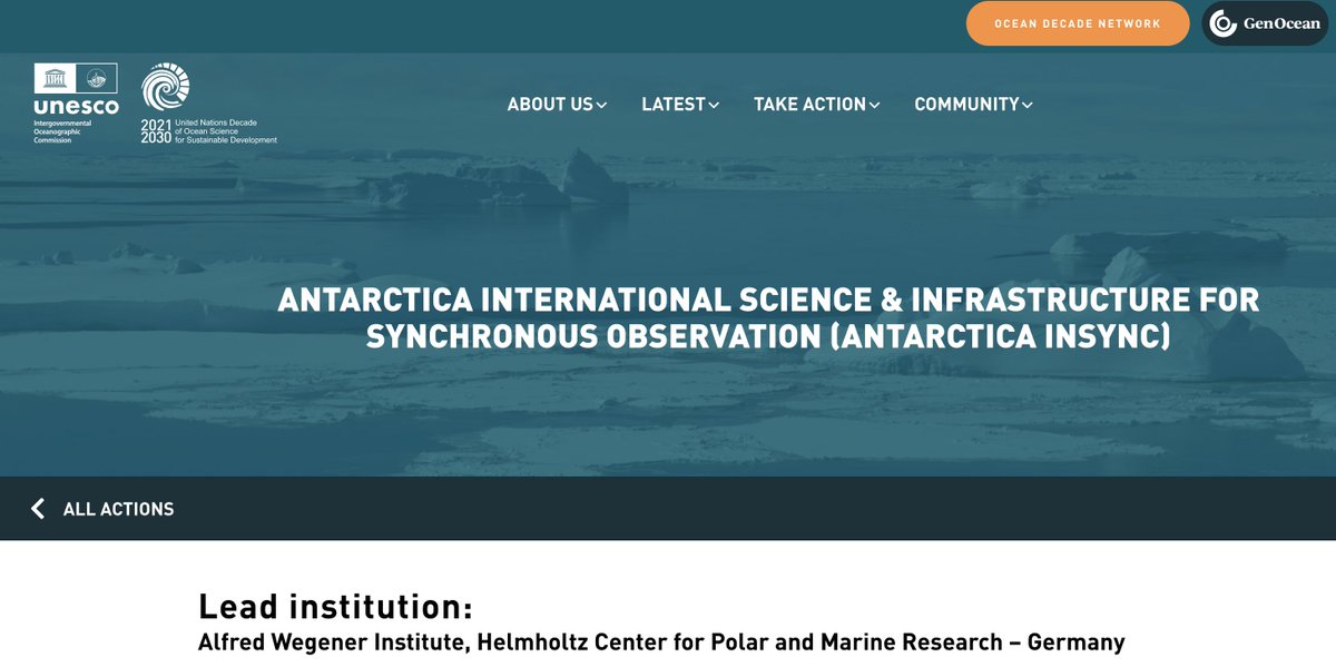 🌐⭐️INSTANT webinar ❄️🌊!! Antarctica InSync: Taking the pulse of the Southern Ocean and Antarctica in a year-round, circumpolar, international mission by Alexander Haumann - AWI 📅 April 10th at 18:00 UTC 👉 Register here: form.jotform.com/240802127666051