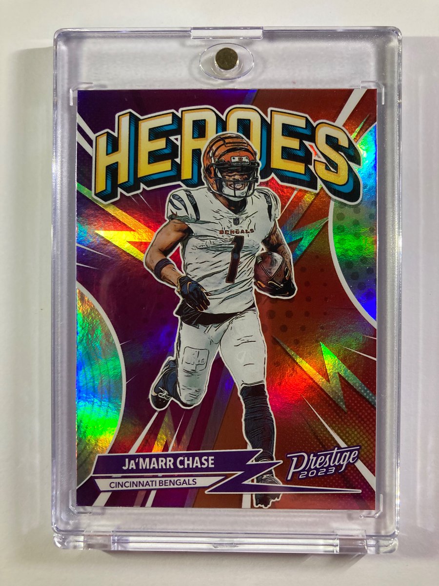 🎁Appreciation Day Giveaway🎁

Winner Announced Monday

🔥Ja’Marr Chase Panini Heroes Silver Holo

To enter
1. Follow
2. Retweet
3. Like