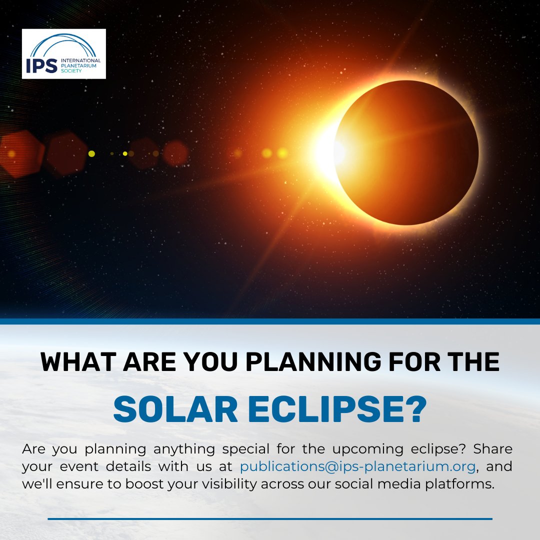 The total solar eclipse of April 8, 2024, is expected to be an impressive celestial event visible across a significant portion of North America! If you're planning anything special for the eclipse, send information and details and we'll make sure to amplify that on social media!