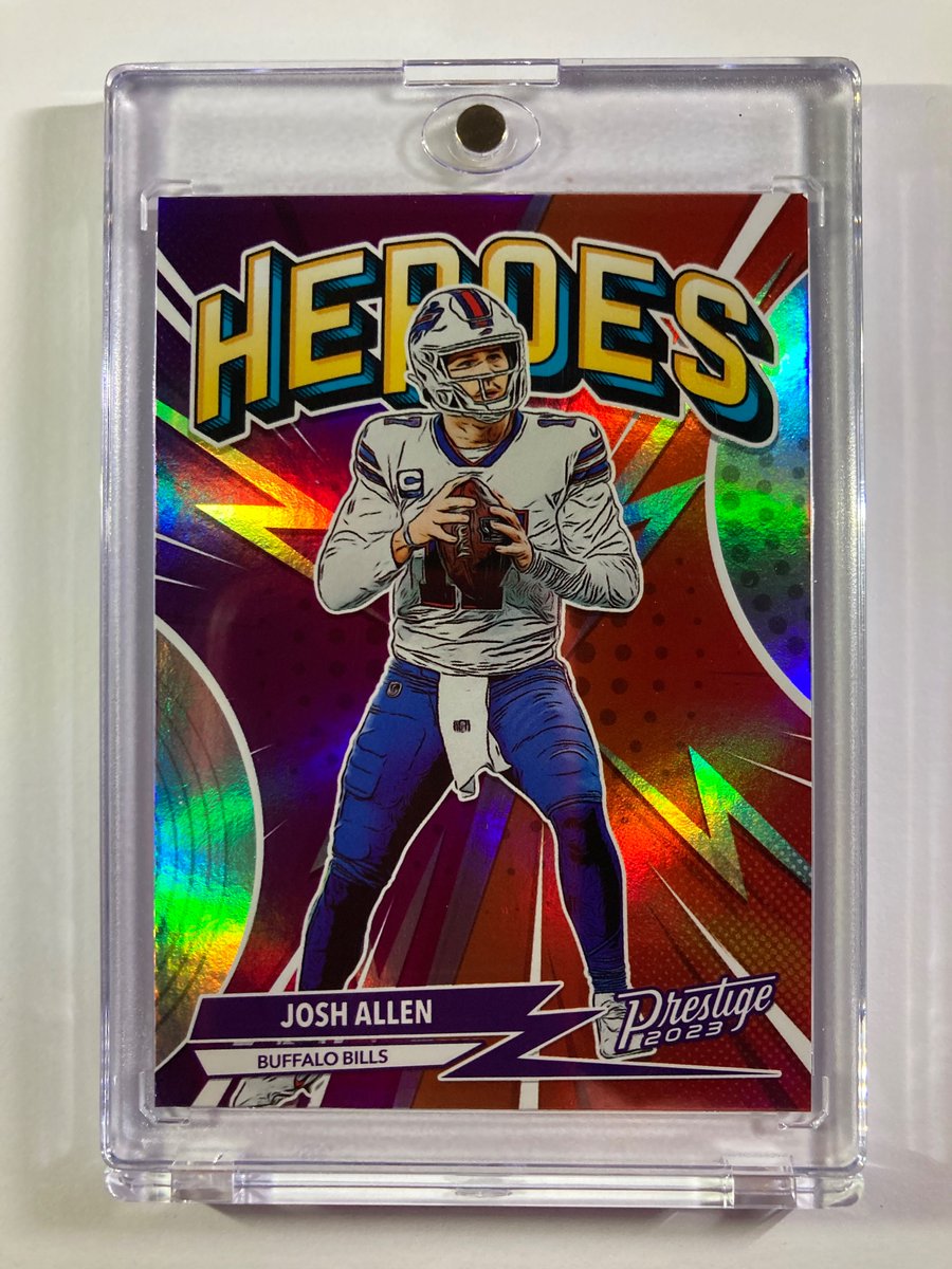 🎁Appreciation Day Giveaway🎁 Winner Announced Tuesday #BillsMafia 🔥Josh Allen Panini Heroes Silver Holo To enter 1. Follow 2. Retweet 3. Like