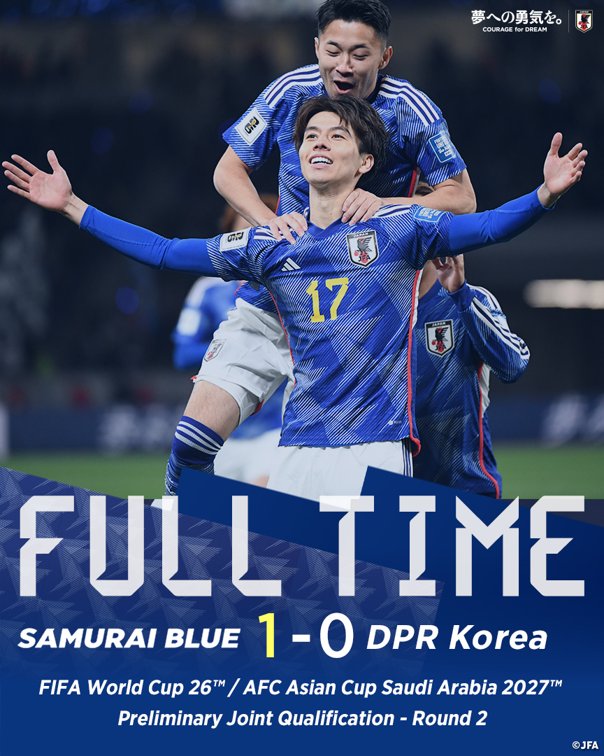 🔹試合終了🔹️ 🏆FIFA #ワールドカップ 26アジア2次予選 兼 AFC