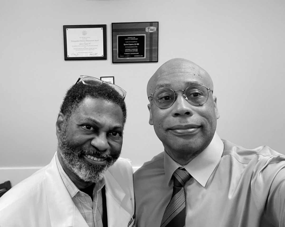 It’s a good day <a href="/HowardU/">Howard University</a> when renowned neurosurgeon Dr Fossett stops by to welcome you and wish you well. Here’s to new colleagues and partnerships!

<a href="/HowardUGenSurg/">HU Department of Surgery</a> <a href="/SocietyofBAS/">Society of Black Academic Surgeons</a> #HUCM