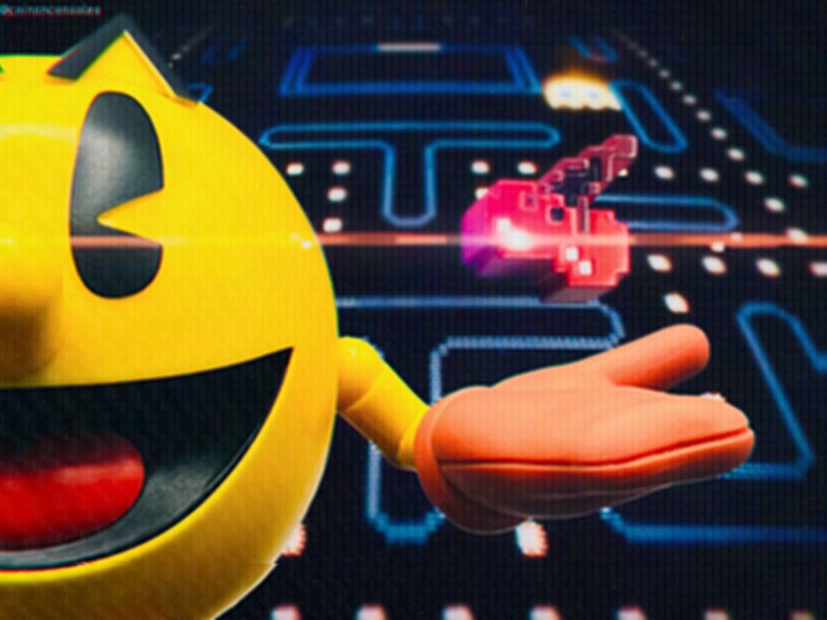 Bonus Points!! 🍒😃 (Seen below is the 40th Anniversary Pac-Man figure from Tamashii Nations / Bandai Spirits S.H.Figuarts with included pixelated cherry accessory. #PacMan #Namco #toyphotography #arcade #80s #パックマン