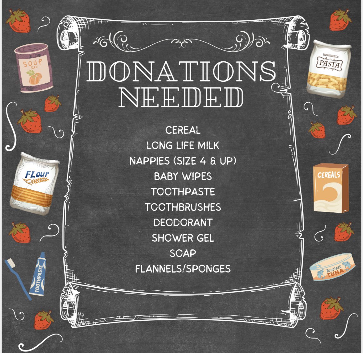 Our food share project is in full swing! But we need your support to keep the momentum going! We have created a list of essential items needed for our food parcels, check it out and donate what you can! #foodshare #charity #giveback #community
