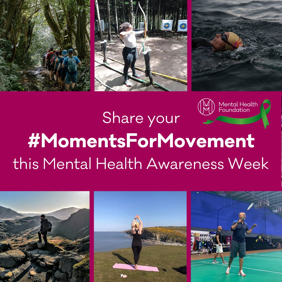 This #MentalHealthAwarenessWeek, let’s move more for our mental health. Join in by finding and sharing your #MomentsForMovement during the week! Find out more: mentalhealth.org.uk/mhaw