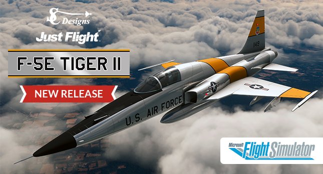 New military jet for Microsoft Flight Simulator on sale - SC Designs F-5E Tiger II! tinyurl.com/4v9hmtp5 #FS2020 @MSFSofficial #MSFS