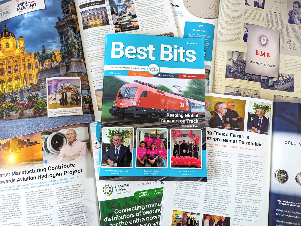 Have you read the Spring edition of Best Bits magazine yet? 🖥️ Find out the latest news and company updates from BearingNet and @FluidPowerNet members. Read the magazine here ➡️ bit.ly/bestbits-sprin… #bearingnet #bestbits #magazine #bearings #powertransmission #fluidpower