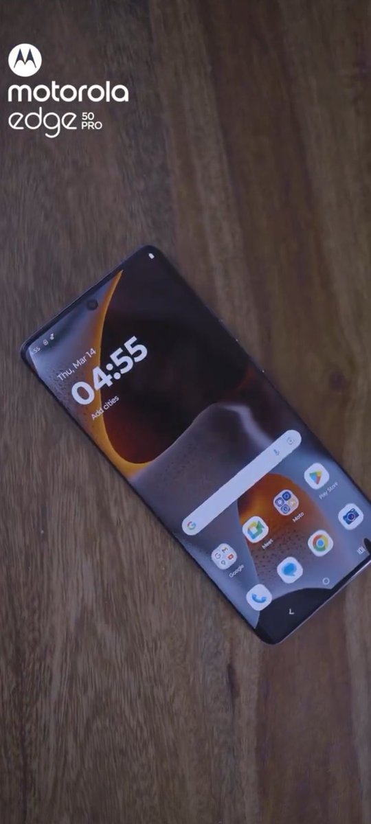 Motorola new moto edge 50 pro has new home screen clock widget #motoedge50pro #MotorolaEdge50Pro #MotorolaMagicMoment