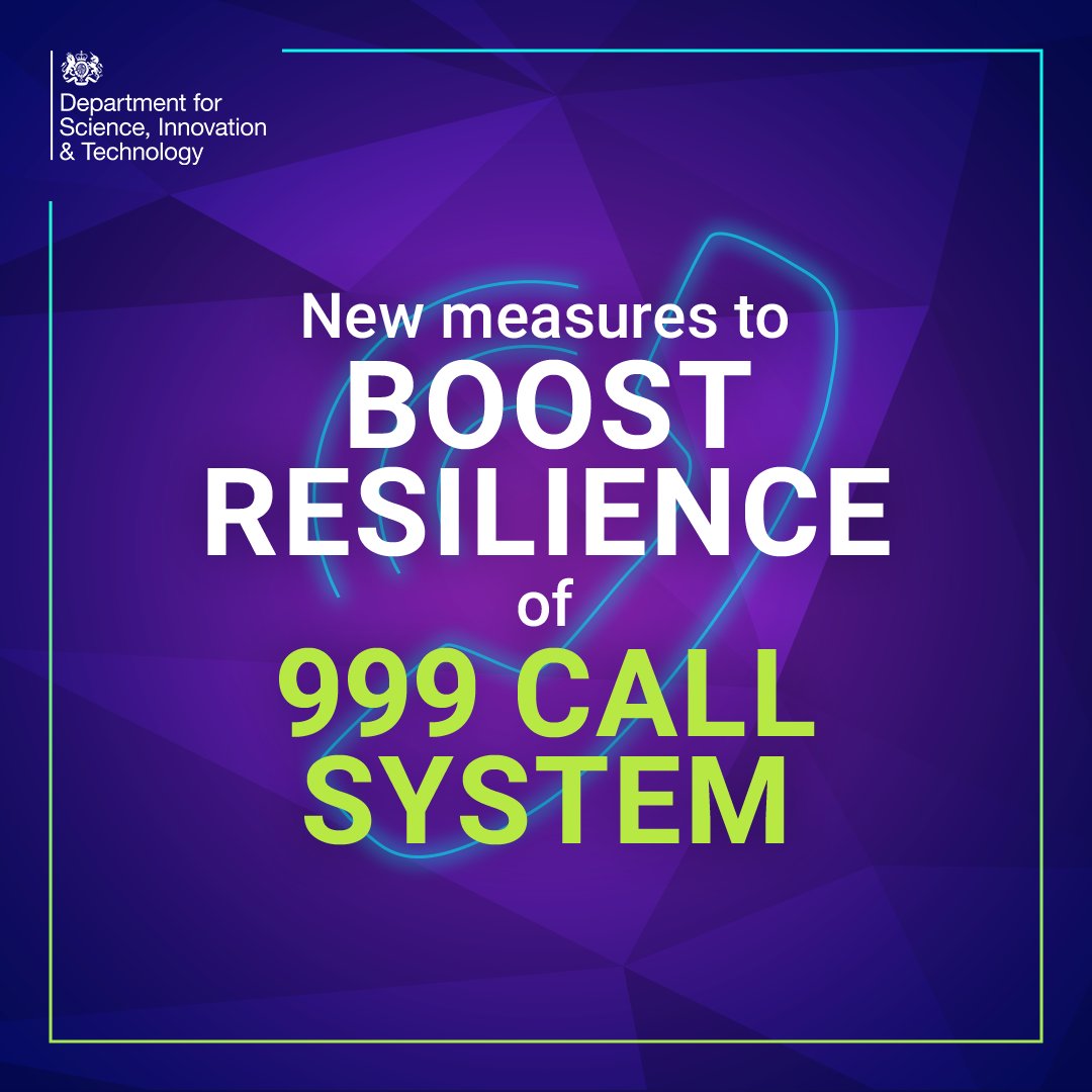 Our commitment to public safety is unwavering. Following the disruption to the 999-system last June, we've been working with BT to enhance resilience measures. Our priority is to ensure the UK is always prepared to address emergencies effectively. gov.uk/government/new…