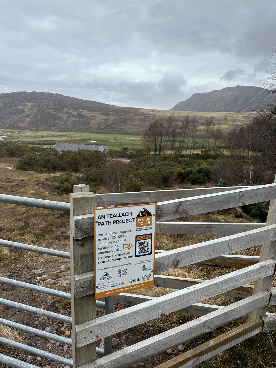 Sign of the Times. New information panels for our #pathmaintenance work on #AnTeallach and It's Up to Us, our joint campaign with @Mountain_Scot @ConserveOutdoor @CotswoldOutdoor @KeelaOutdoors @WildCairngorms #scottishmountaineeringtrust 📸 #mountaineeringscotland