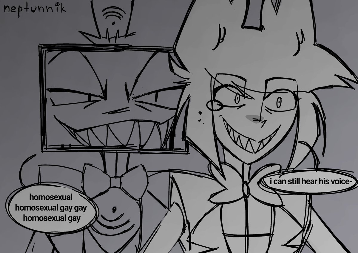 neptunnik's tweet photo. i can still hear his voice-..

#radiostatic #hazbinhotel https://t.co/GmEUhopQ0p