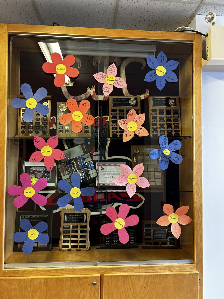 Positive Affirmations yesterday for #NLEduWeek2024 #PlantingPositivityNL <a href="/NLSchoolsCA/">NLSchools</a>