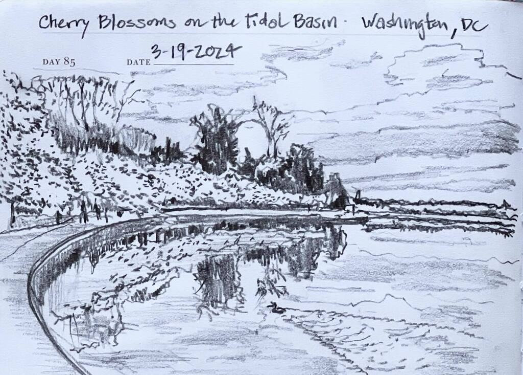 The cherry blossoms have been in full bloom this week in Washington DC! 🌸 Here are some pencil sketches from our walk around the tidal basin last weekend. 
Days 85 and 86 of one sketch a day.
.
.
.
.
.
#cherryblossoms 
#onesketchaday 
#dailysketching
#p… instagr.am/p/C4xpsPlAXPF/