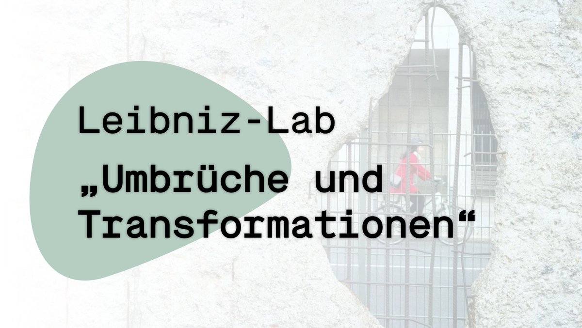Das neue #Leibniz-Lab 'Umbrüche und Transformationen' untersucht, wie Politik + Gesellschaft in der jüngsten Vergangenheit auf grundlegende Herausforderungen reagierten. So generiert das Lab @LeibnizWGL Handlungswissen für die Zukunft. Wir sind dabei! ➡️leibniz-gemeinschaft.de/forschung/leib…