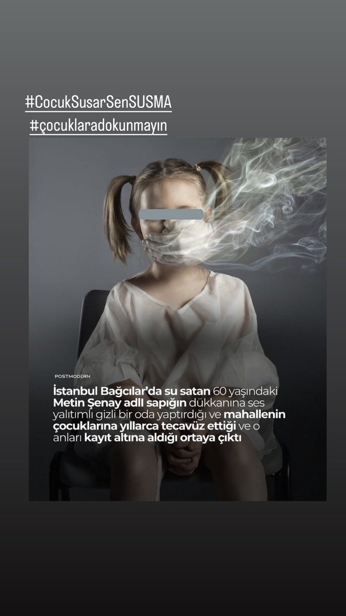 #CocukSusarSenSUSMA  #cocuklaradokunmayin