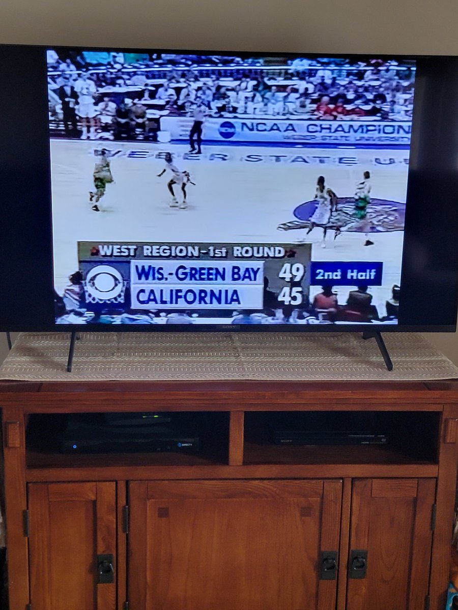 An NCAA tournament tradition in my house, celebrating today like every year in rewarching UWGB's upset victory over Jason Kidd and Cal!