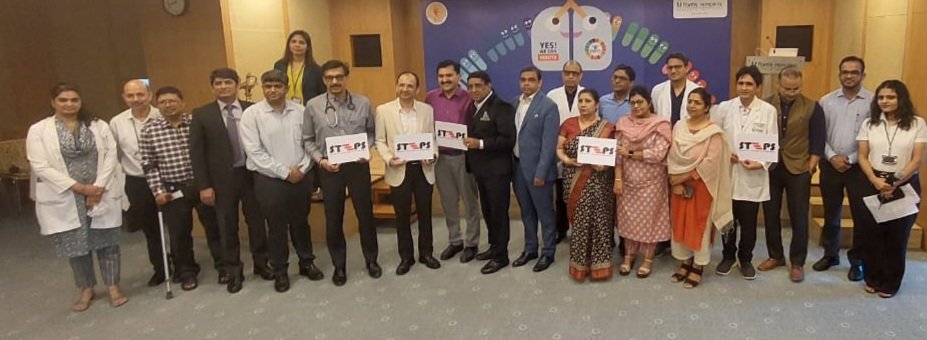 #STEPS centre at @fortis_hospital. #STEPS is a private sector led initiative to ensure #Standards of TB Care to all clients reaching them. It is a patient centric model where private sector shares accountablily to End TB. @TBHDJ #CorporateTBPledge