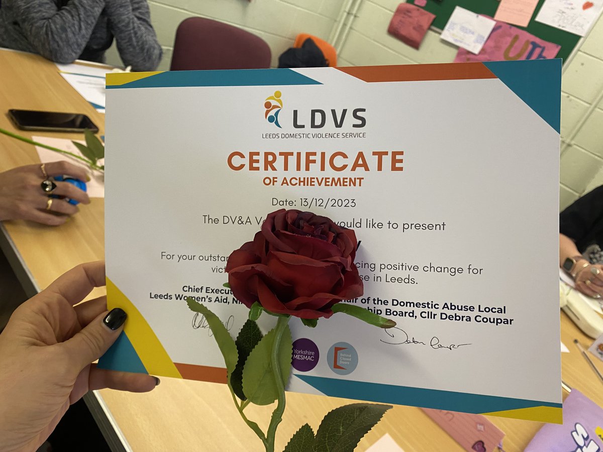 Today, the women in our Voices Project were presented with certificates and roses for their outstanding contribution to influencing positive change for victim/survivors.👏 We're so proud of all the group has achieved, and are looking forward to exciting plans for this year!