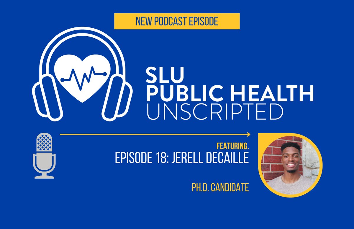 🚨 🎙 LISTEN: New podcast episode available. 🚨 🎙 The Public Health Unscripted Podcast is joined by fourth year Ph.D. candidate, Jerell DeCaille. Listen, download today: lnkd.in/dzTtaEgr #podcast #publichealth #healthoptimism #communityhealth