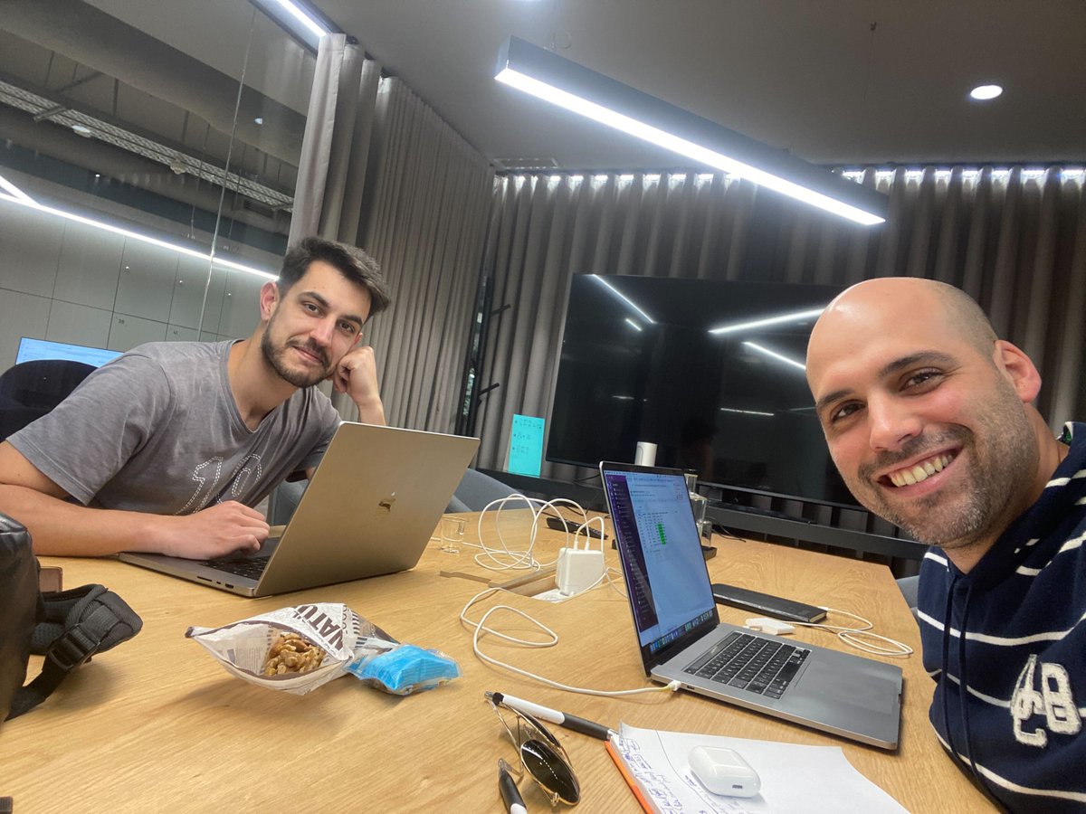 BytePitch's tweet photo. Working sesh between João and Pedro yesterday 🚀
Teamwork makes the dream work!
#bytepitch #softwareengineering #productengineering #technologyconsulting https://t.co/7prJLVJqBz