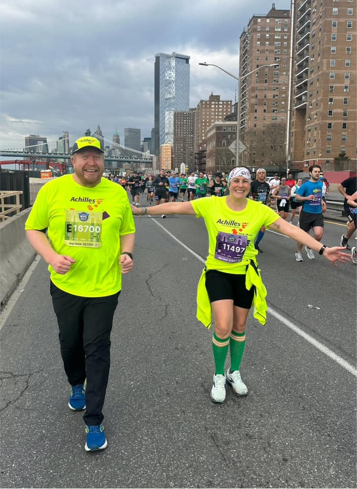 #ThrowbackThursday to last weekend when over 100 Achilles athletes, volunteer guides and Team Achilles charity runners hit the streets of the greatest city in the world and conquered the #UnitedNYCHalf presented by @NYRR! 💪🏅 #GoAchilles #TBT