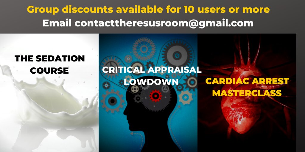 Online courses from @TheResusRoom team theresusroom.co.uk/courses-events/ criticalappraisallowdown.co.uk Group available, email contacttheresusroom@gmail.com