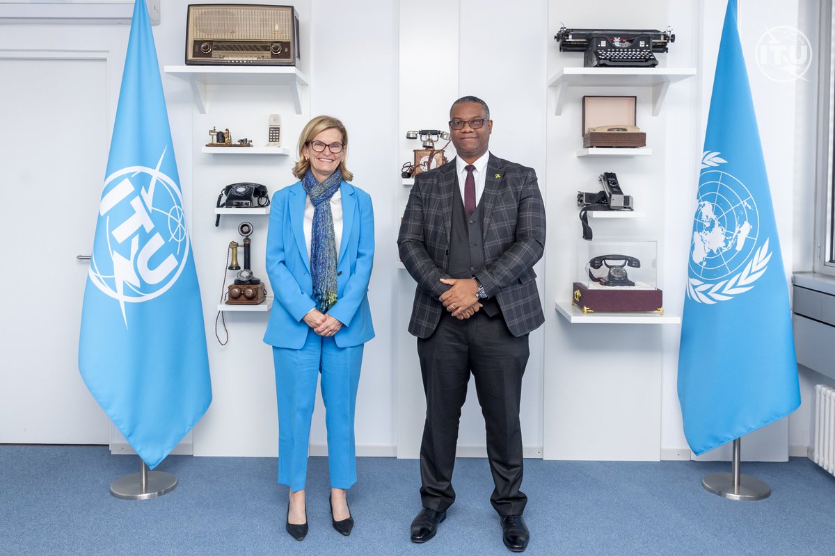 Amb. Brown paid an introductory courtesy call on Doreen Bogdan-Martin, ITU Secretary General, <a href="/ITUSecGen/">Doreen Bogdan-Martin</a> last week.