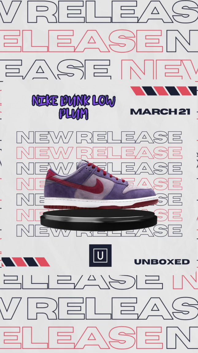 Nike Dunk Plum • • How did we do on these? • • Were they a Cop or Drop? • • #DownloadUnboxed #SneakerRelease