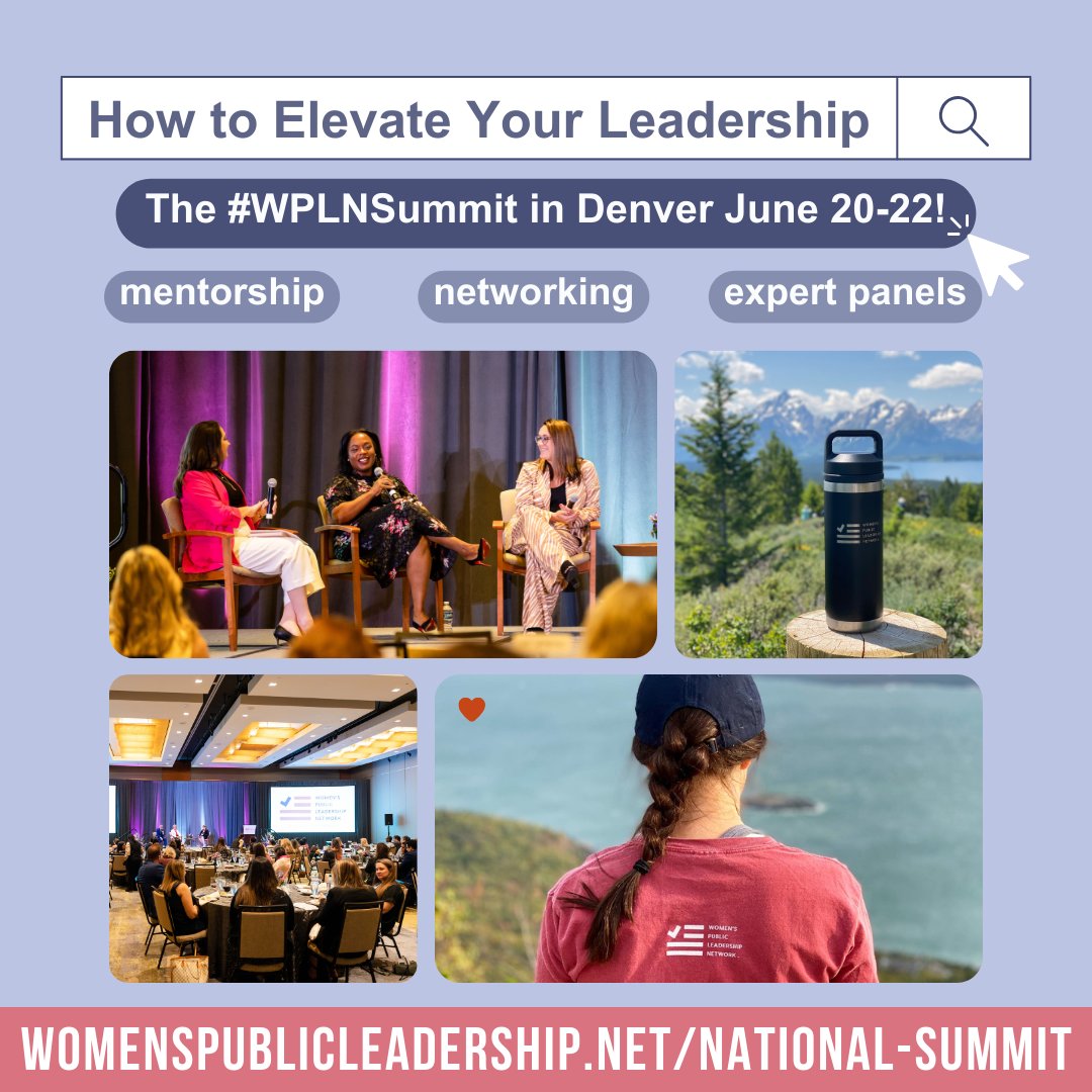 Our #WPLNSummit is officially in 3️⃣ months! Have you bought your ticket yet?! Tap the link below and start planning your trip!

➡️ hubs.la/Q02qcVFb0 ⬅️

#HowToLead #RunForOffice #Politics #Government